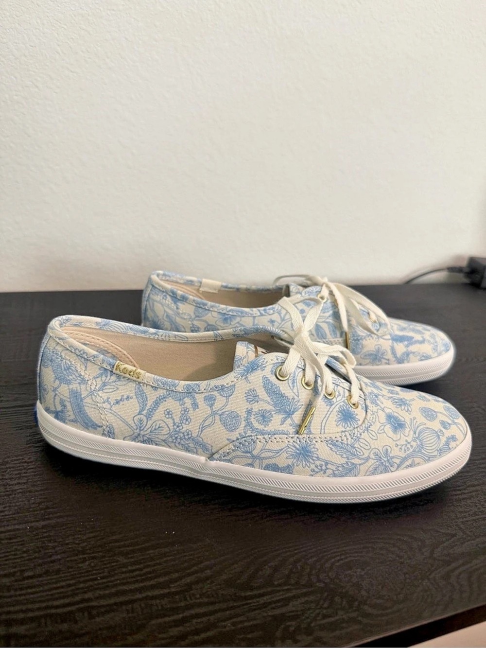 Keds x Rifle Paper Co. Champion Floral Sneakers Aviary floral Blue & White US 6.